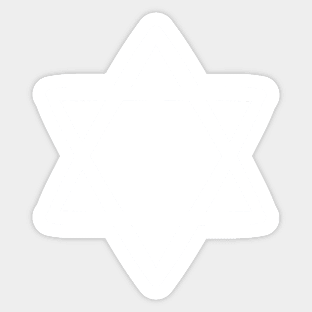 Schmanta star of david pattern Sticker by LukjanovArt